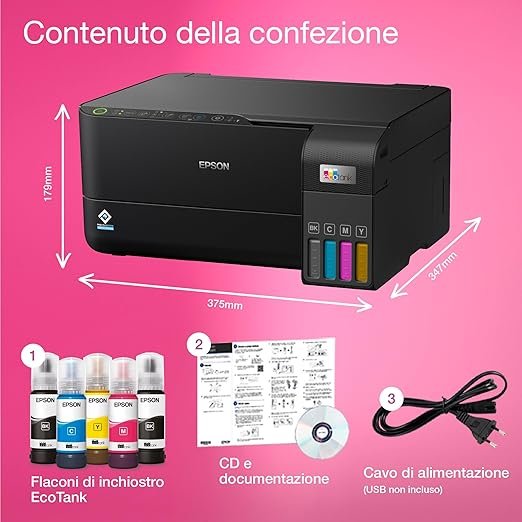 Stampante Epson EcoTank ET-2860 Multifunzione - immagine 3