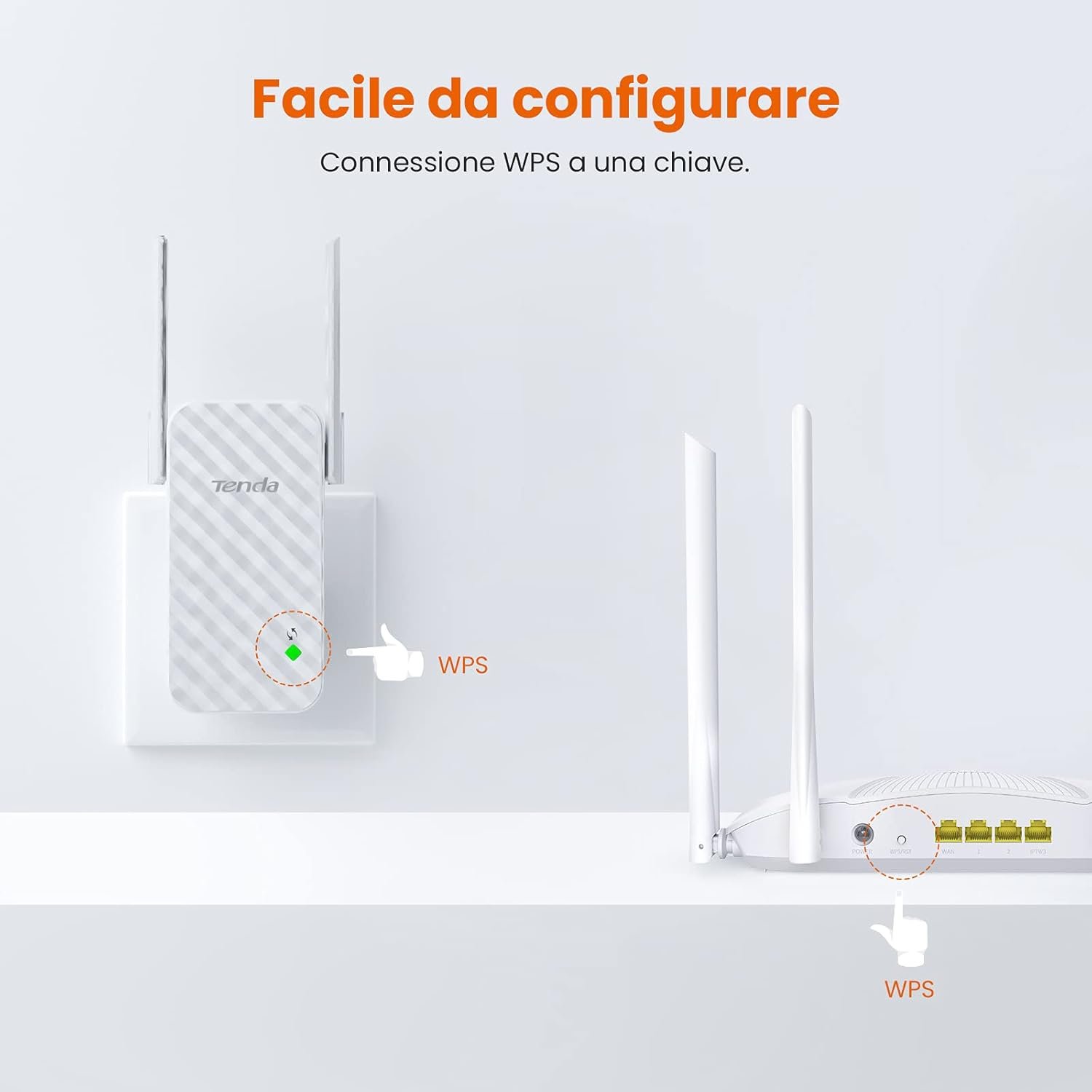 Tenda EXTENDER e Punto Di Accesso 300Mbps - immagine 2