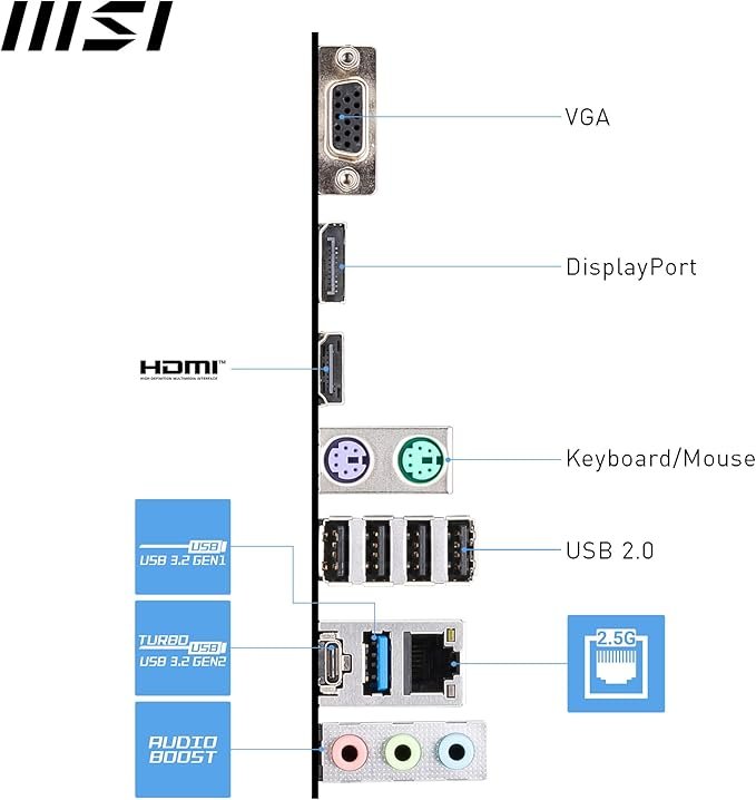 MSI Scheda Madre B760M-P DDR4 - immagine 2