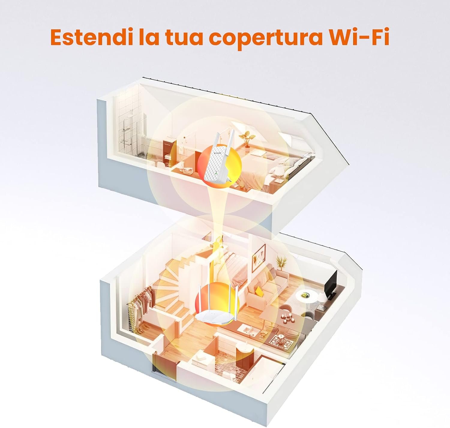 Tenda EXTENDER e Punto Di Accesso 300Mbps - immagine 3