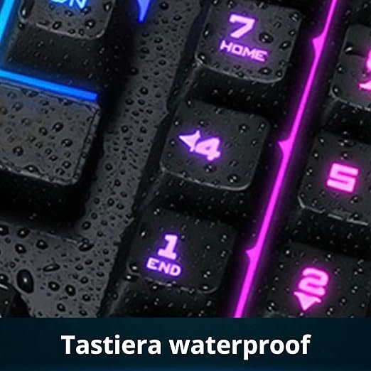 Tastiera Da Gaming USB MachPower Rgb - immagine 5
