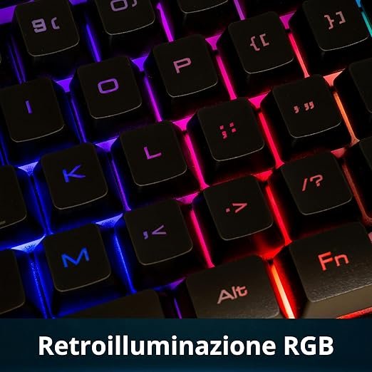 Tastiera Da Gaming USB MachPower Rgb - immagine 6