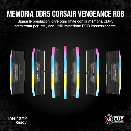 RAM CORSAIR VENGEANCE RGB DDR5 32GB (2x16GB) - immagine 4