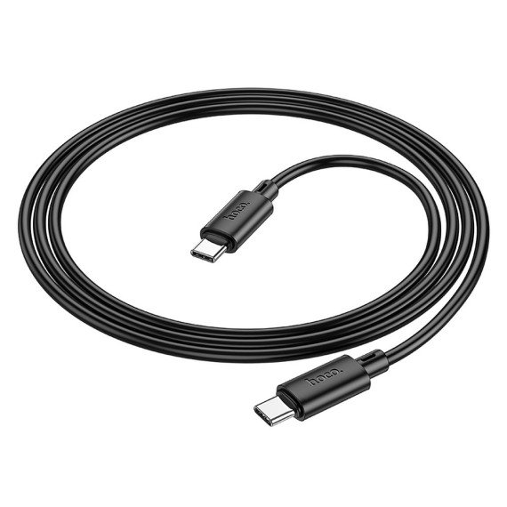 CAVO DI RICARICA DA USB-C A TYPE-C USB-C HOCO NERO 1MT PD60W - immagine 3