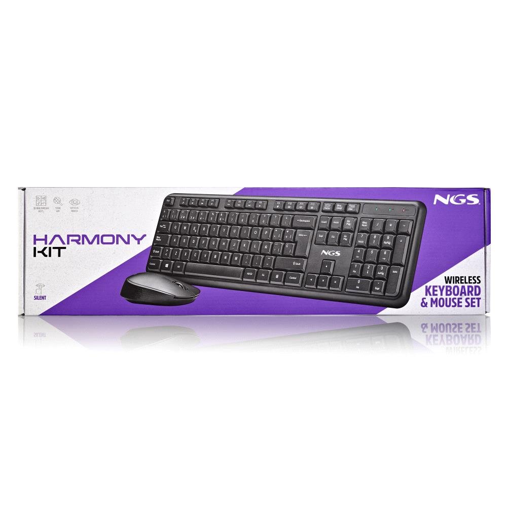 Kit Tastiera e Mouse Wireless NGS