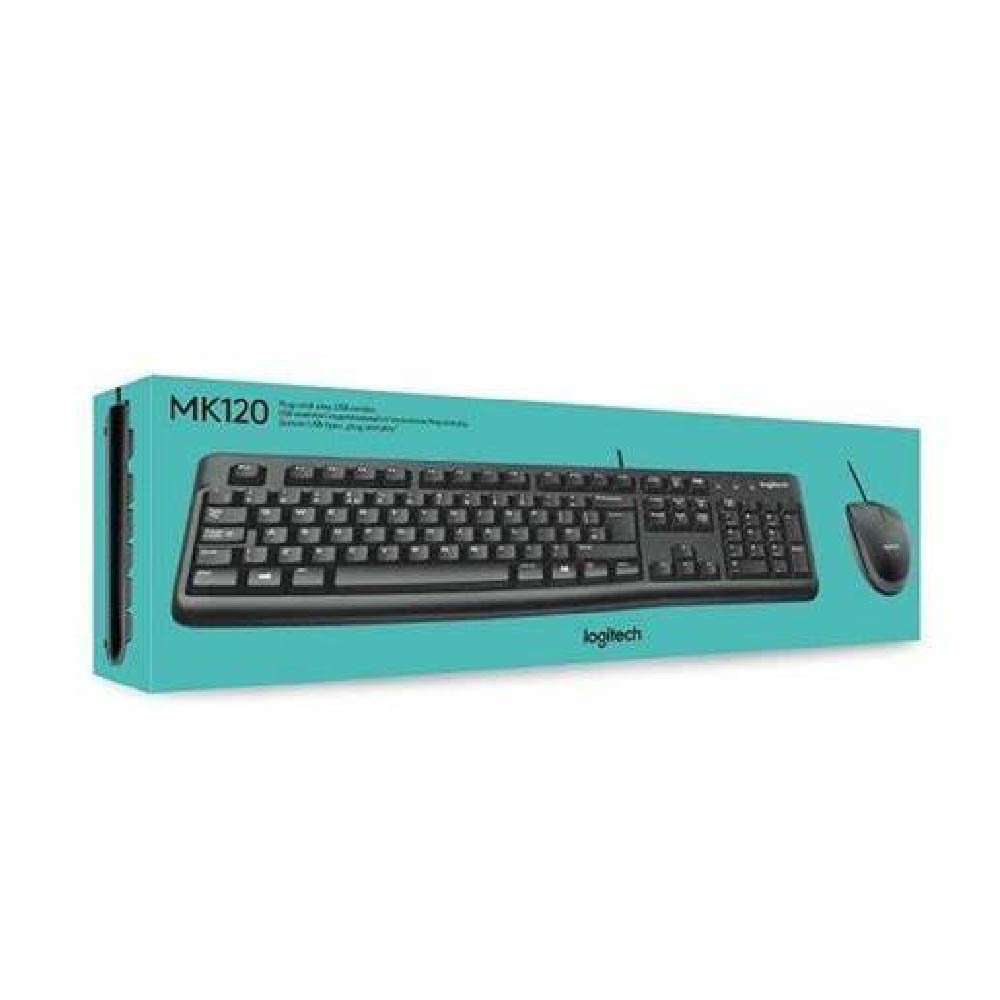 Kit Tastiera e Mouse Con Filo Logitech MK120